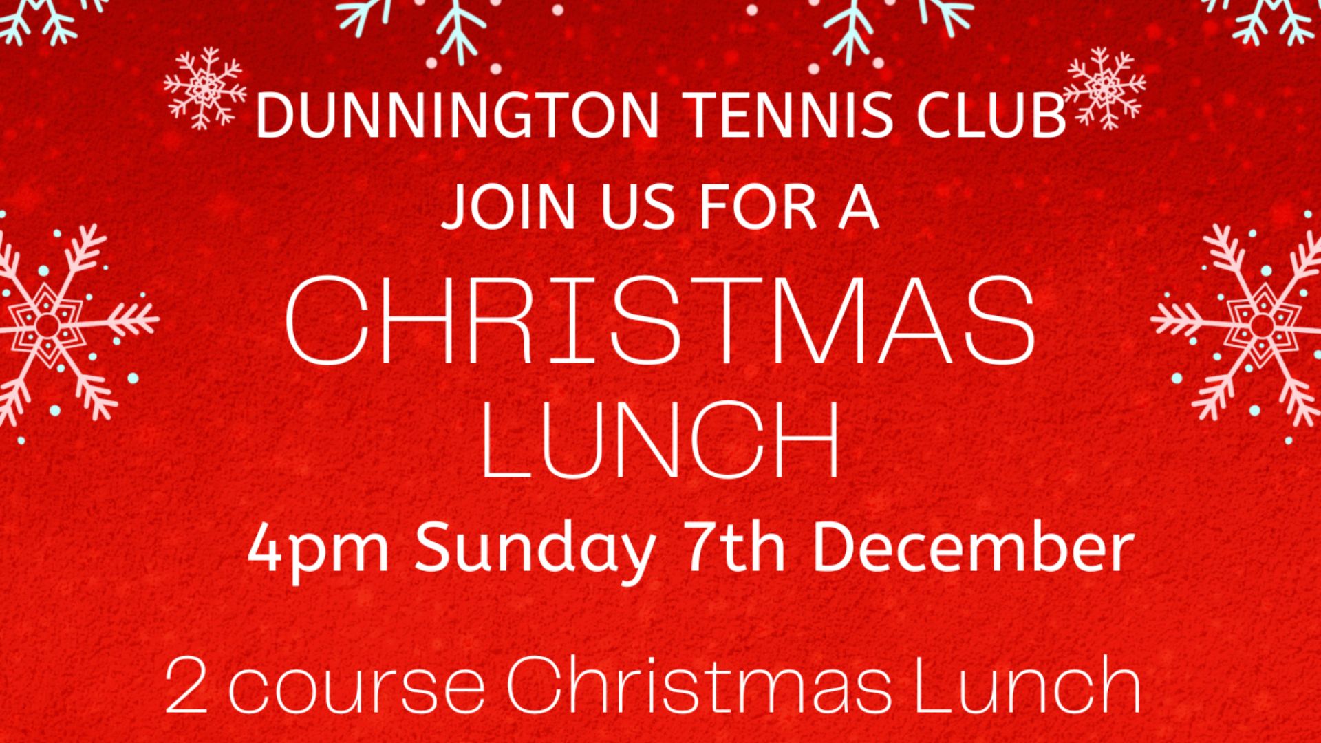 Dunnington Tennis Club Christmas Lunch